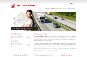 Strona ABC Czepczyński - Transport Międzynarodowy i Spedycja